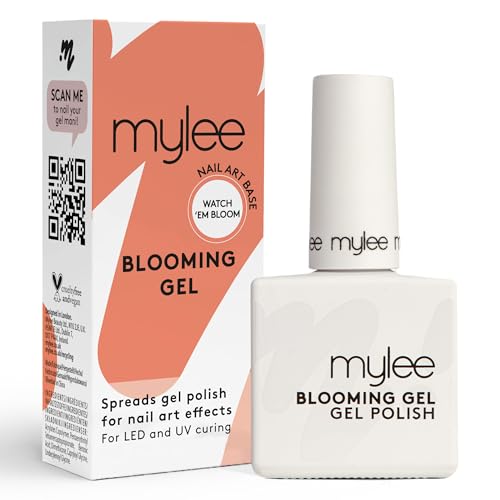Mylee Blooming Gel 10ml, Esmalte en Gel Semipermanente para Uñas de Acuarela con Efectos Amarmolados, Carey y Florales, Manicura UV/LED Soak-Off para Salón y Casa - Duradero y Fácil de Aplicar