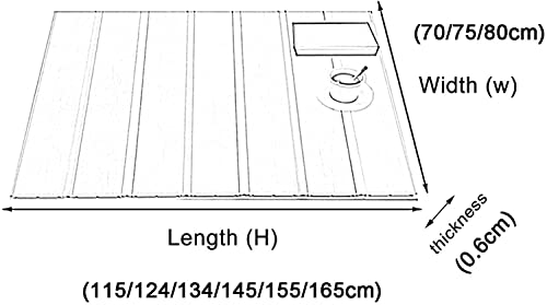 Plateau de baignoire blanc isolant contre la poussière et pliable - 8