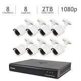 Swann DVR8-4500 8 Channel 1080p Digital Video Recorder with 8 x PRO-T855 Cameras