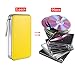 LIOVODE DVD Case, 96 Capacity CD Case Portable CD Holder Storage Hard Plastic DVD Wallet Holder Organizer for Car (Yellow)
