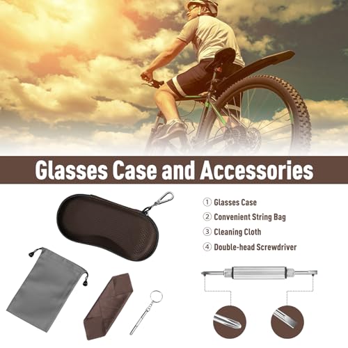 Image of FINTIE Sunglasses Case, Hard EVA Shell Shockproof Sport Glasses Case with Metal Carabiner Travel Zipper Eyeglasses Holder