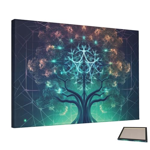 Toile murale arbre avec espace au design esthétique et finitions soignées
