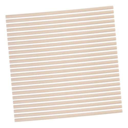 KAILIKETIY 50個 入り丸棒 木製ダボロッド 素材 手作りクラフト用 丸木棒 家族で楽しむ創造的遊び 手先の器用さと協調性向上に