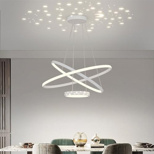 Lustre LED 48W anti-scintillement pour soulager la fatigue visuelle