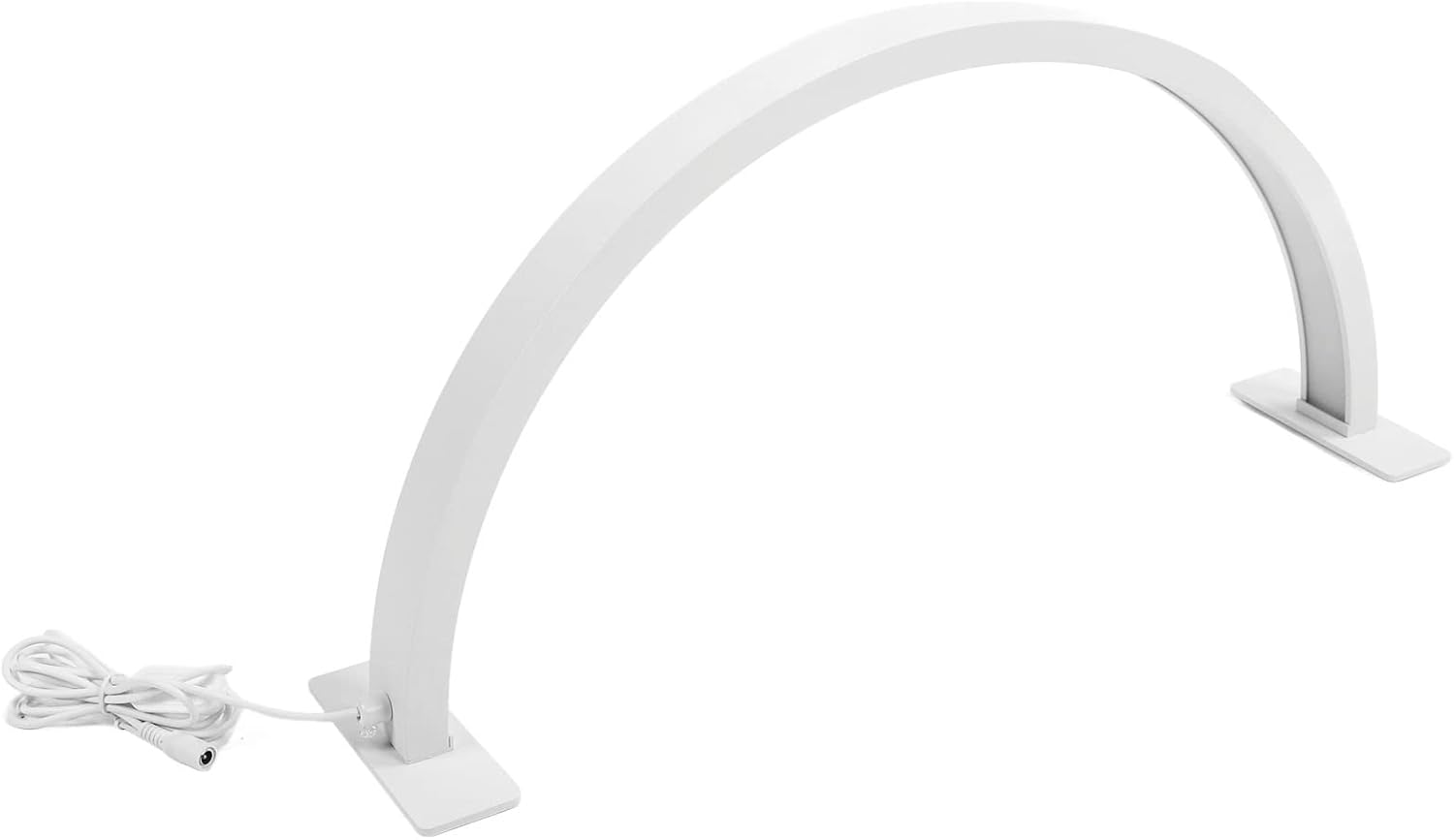 Dpofirs Professional 25W Half Moon Desk Lamp for Nail & Eyelash Beauty, Dimmable LED Light with 3000K-6500K Color Temperature, Desktop Manicure Light for Salon Use (US Plug)