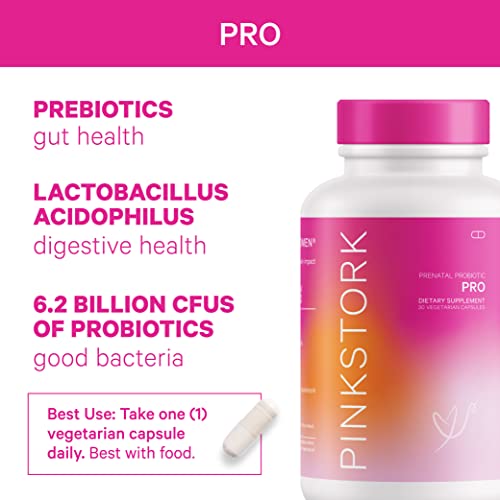 Pink Stork Ultimate Prenatal Vitamin Trio: Total Prenatal + Pro + Folate, Pregnancy Probiotic For Women, Prenatal Vitamin With Dha And Folic Acid, Women-Owned #TOP3