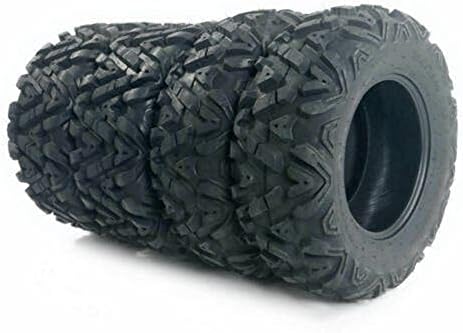 TUFFIOM Juego de 4 neumáticos todo terreno ATVUTV 25x8-12 delanteros 25x10-12 traseros, 6 PR, sin cámara