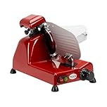 RGV Affettatrice 20 Special Edition Red - Ø 200 mm, 120 W, Affilatoio Fisso, Lama in Acciaio Temprato, Spessore Regolabile 0–16 mm, Rosso
