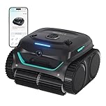 (Nouveau Modèle) Robot Piscine Sans Fil WYBOT C2 Vision-A avec caméra IA, filtration ultra-fine, forte aspiration, nettoyage fond/parois & ligne d’eau, navigation intelligente – NoirVertProfond