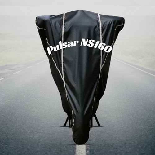 Image of Motorcycle Bike Body Cover for Outdoor Use - Heavy Fabric Water Resistant Two Wheeler Cover with UV, Dust & Rain Protection Compatible for Pulsar NS160