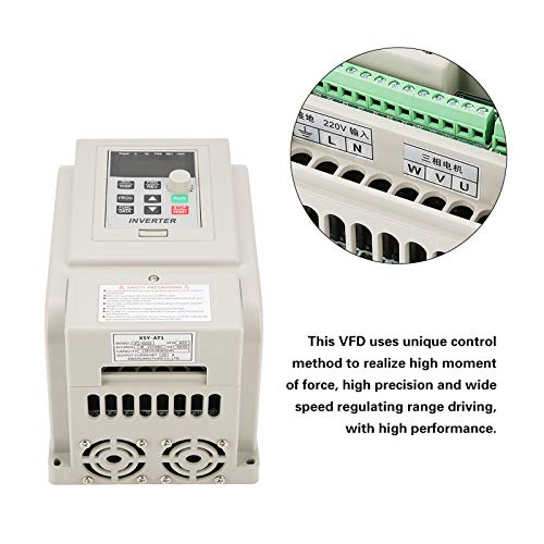 Inversor de Motor Trifásico Evita Tirones con Variador Frecuencia 220V 5