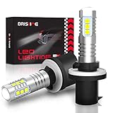 BRISHINE 880 899 LED Fog Light Bulbs 6000K Xenon White, Extremely Bright 3030 Chips 892 886 890 LED Bulbs with Projector for Car Fog Lights, Daytime Running Lights DRL(Pack of 2)
