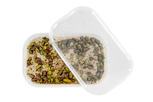 Emirelli Artisanal Halva Dessert – Authentic Middle Eastern Candy Turkish Sweets – Vegan Candy 55%-Tahini Halwa - Halvah Traditional International Sweets - Harvest Antep Pistachios Flavor, Pack Of 1 #TOP3