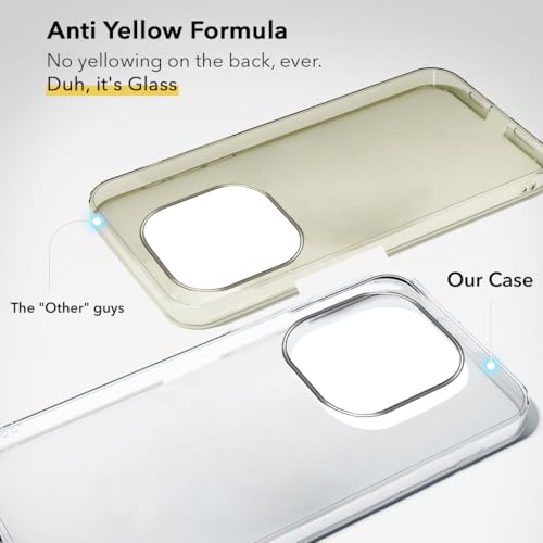 Image of Jkobi Lifetime Anti-Yellow Clear Back Cover Case for Vivo T3 Pro (Sleek Hard Crystal | Shockproof and Camera Protection)
