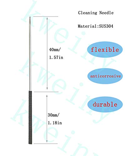 Kweiny Nozzle Cleaning Tool Multi Size ( Needle ) For 3D Printer Makerbot 5Pcs(0.2Mm 0.3Mm 0.35Mm 0.4Mm 0.5Mm) #TOP2