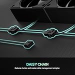 ID-COOLING AS-120-K Trio 120mm Black Computer Case Fans 3 Pack High Performance Cooling Fans Low Noise 27.2 dB(A), Fan Speeds from 300 RPM - 2,000 RPM, 58 CFM, Hydraulic Bearing Quiet Long lifespan - Image 5