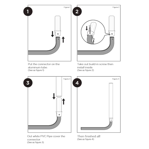 Sebnux Galvanized Steel Adjustable Boat Trailer Guide with PVC Pipes for Ski Boat Fishing Boat, Sailboat Trailer (White) by Sebnux - Image 6