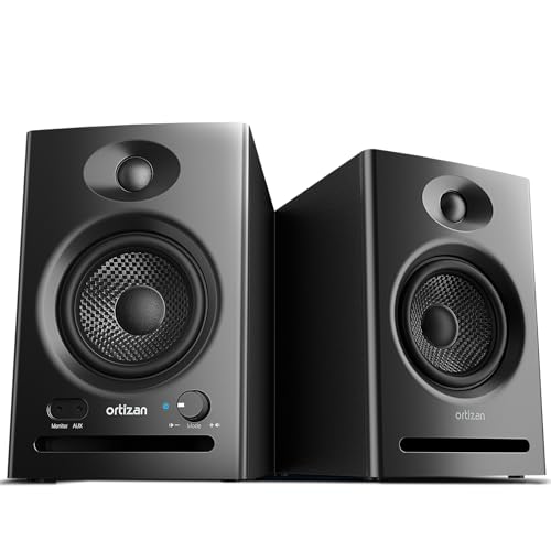 Ortizan C7 Bluetooth studio monitor pair
