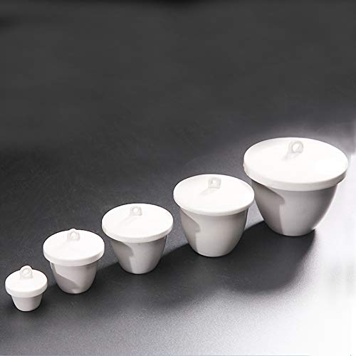 10 pezzi/confezione Crogiolo in ceramica all'ossido di alluminio con tappo Attrezzatura da laboratorio Crogiolo in porcellana(15mL 10 pieces)