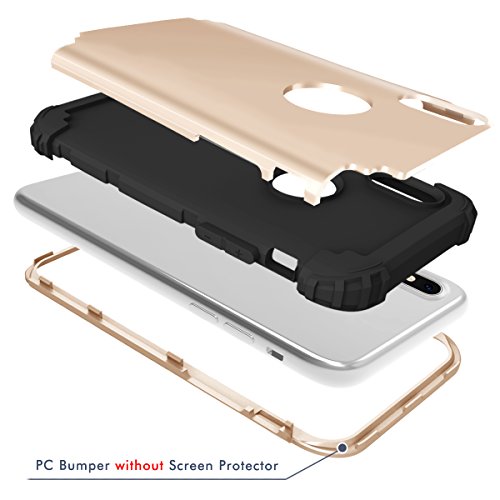 Artfeel Stoßfest Custodia for iPhone X, Staccabile...