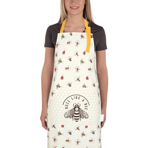SiXsigma Sports Unisex Chefs Apron For Home And Kitchen - Quick Dry Novelty Cotton Aprons For Cooking, BBQ, Grill & Baking - Ideal Aprons Christmas Gifts For Women & Men (Bumble Bees) - Cosy Home Interiors SiXsigma Sports Unisex Chefs Apron For Home And Kitchen - Quick Dry Novelty Cotton Aprons For Cooking, BBQ, Grill & Baking - Ideal Aprons Christmas Gifts For Women & Men (Bumble Bees) - Image 2