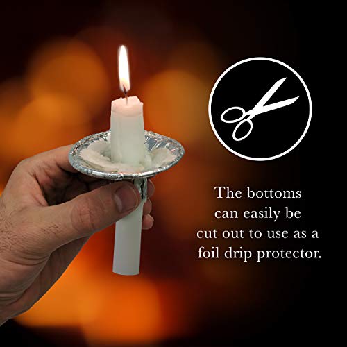 Ner Mitzvah Quality Extra Heavy Disposable Candle Holders, 2 Pack - 100 Count #TOP3