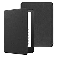 TOKILO Hülle für Kindle Paperwhite eReader 7 Zoll (12. Generation - 2024) und Kindle Colorsoft Signature Edition, Ultradünne Leichte Schutzhülle Hülle mit Auto Sleep/Wake, N für Sony eReader, Schwarz