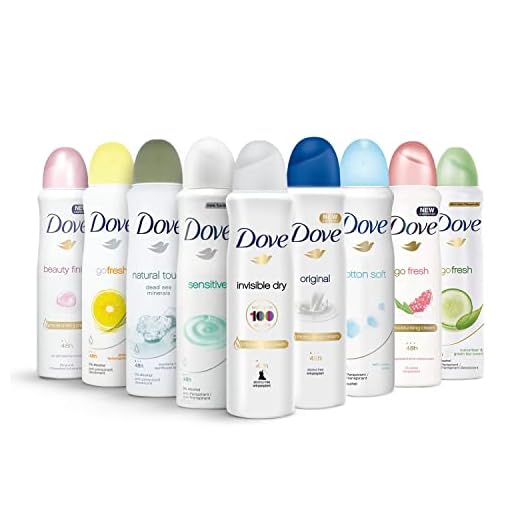 Dove, Antiperspirant Deodorant Spray, Variety of 10 Scents, 10-Pack, 48 Hour Protection, Moisturizing, Cruelty Free, 150 mL