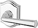Baldwin PV.FED.TAR Federal Privacy Leverset with Traditional Arch Rose, Polished Chrome