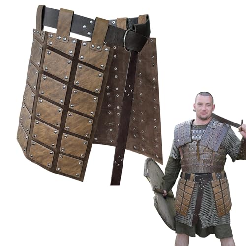 Falda medieval de hombre en piel sintética ajustable estilo vintage