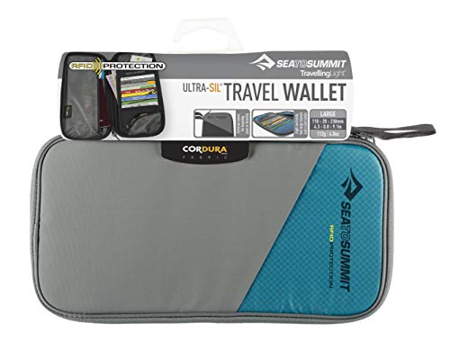 Sea To Summit Travelling Light Travel Wallet Rfid, Pacific Blue, Large #TOP1