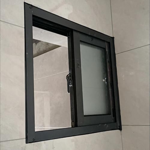 Ventana con vidrio templado y mosquitera para ventilación de sótanos 8