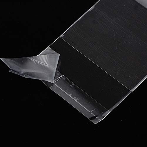 400 Pieces 4x4+2 CM Clear Small Plastic Bags Self-Adhesive Sealing, Cellophane Treat Bags Plastic Bags for Jewelry, Beads, Vitamins, Cookies and Sweets