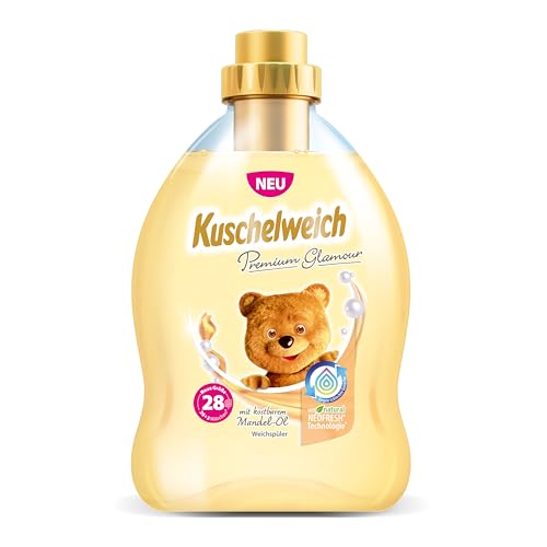 Kuschelweich Weichspüler Premium Glamour mit Mandel-Öl, besonderer Kuschelweich-Duft, 750 ml