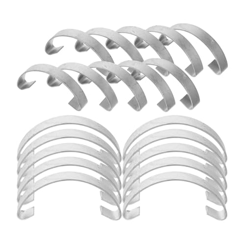 Veemoon 20 Ganchos de Acero para Puerta de Jaula de Pollos Clips Metálicos Resistentes de 45 MM para Gallineros Gancho Fijo Multiusos para Jaulas de Aves y Conejos Accesorio para