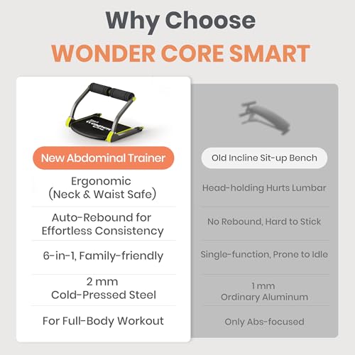 WONDER CORE Smart, Ab Machine, Ab Workout Equipment, Sit Up Machine & Exercise Equipment, Ab Crunch Machine for Stomach Workout, Ab Core Trainer Abdominal Machine for Home Gym 6