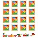Tangram Geduldsspiel Kinder, 16 Stück Tangram Puzzle Set für Kinder, Montessori Lernspielzeug, Reisespiel und Kindergeburtstag Mitgebsel, 11.2 x 11.2 cm