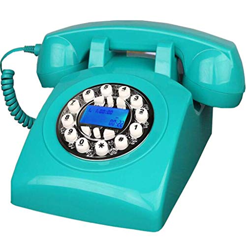 Telefone vintage estilo anos 70, telefone fixo retrô autêntico retrô