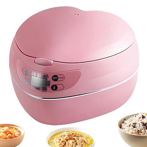 Rice Cooker, 1.8L Heart Shaped Rice Cooker, 9 Hours Delay Timer and Thermostat, Rice Cooker, Best Valentine Day, Confession, Wedding