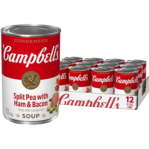 Campbell's Condensed Split Pea with Ham Soup, 11.5 Ounce (Pack of 12)