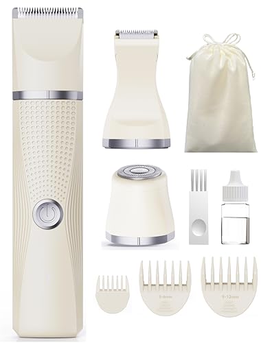 unibono 3-in-1 Electric Razor for Women - Waterproof Bikini Trimmer,Rechargeable Electric Shaver for...