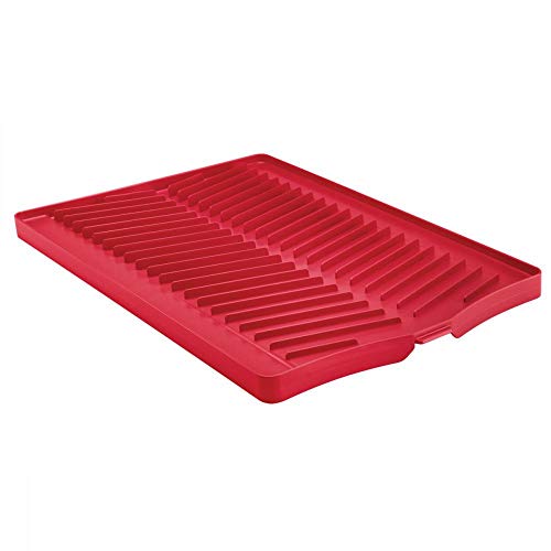 Tramontina 61535760 Bandeja para Louça em Polipropileno Vermelho com Superfície Coletora, Vermelho