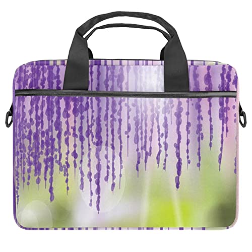 Sacoche PC portable fleurie violette anti-rayures pour femme active