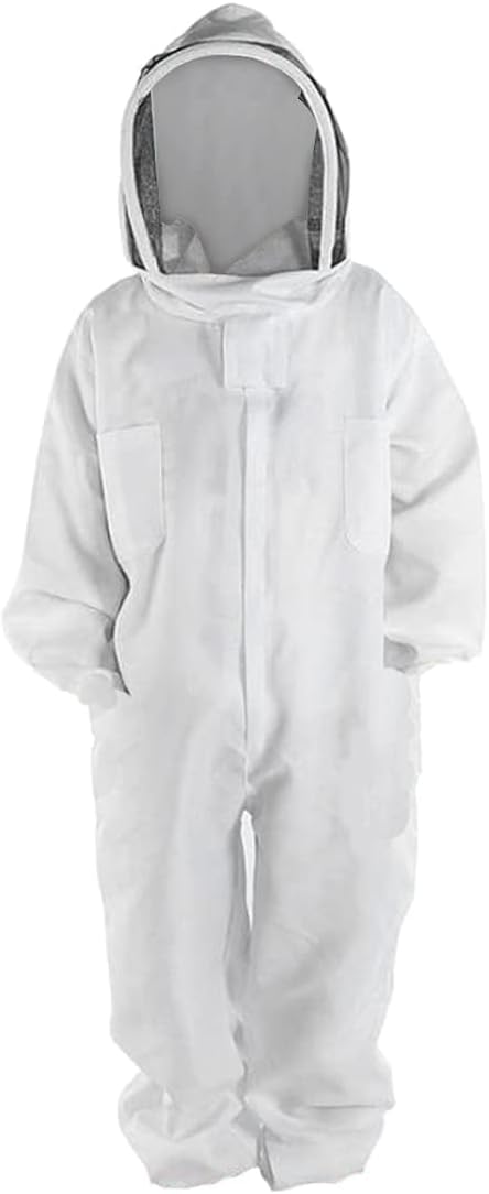 Bee Suit Full Body Beekeeping Suit with Veil Hood Hat Bee Keepers Suits Protective Proof Clothing for Beekeeping Equipment.