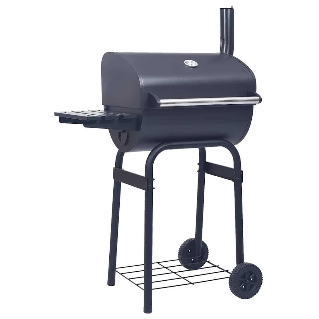 Grill Ogrodowy z Wędzarnią, Czarny