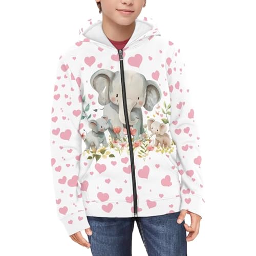 Image of Biyejit Kids Novelty 3D Graphic Printed Hooded Sweatshirt