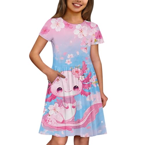 Vestido infantil floral de primavera ideal para juegos en el parque