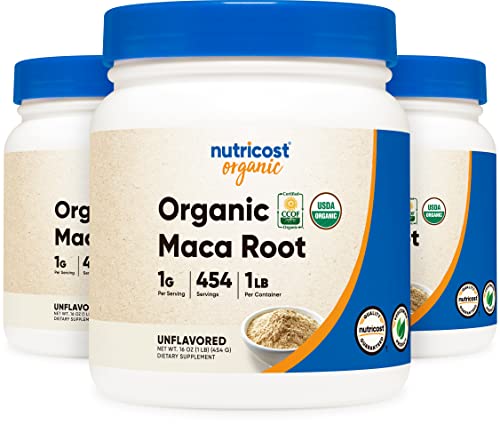 Nutricost Organic Maca Root Powder (1Lb Each) (3 Pack) #TOP24