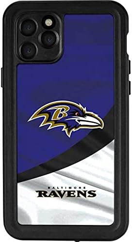 Skinit Waterproof Phone Case Compatible with iPhone 11 Pro - Officially Licensed NFL Baltimore Ravens Design Purple