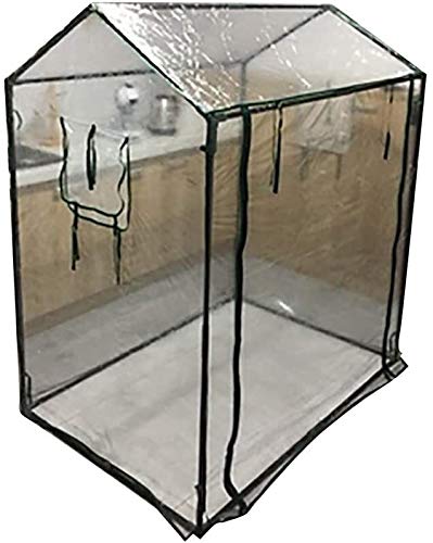 Preisvergleich Produktbild Gewächshaus Gartengewächshäuser Gewächshäuser Gartenhaus Patio transparentes Gemüse Schuppen Succulents Shade Schutz Anti-UV (Color : Clear, Size : 130x90x150cm)